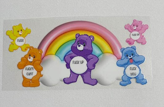 Swear Bears - big purple bear/rainbow