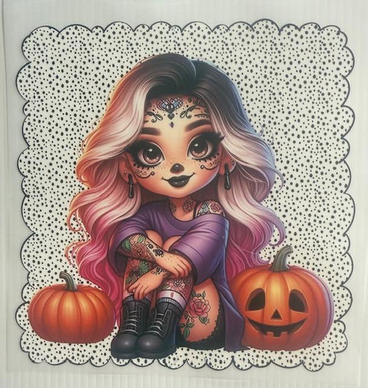 Tattoo girl - Halloween