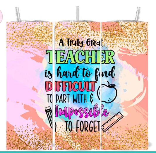 Teacher- hard to forget