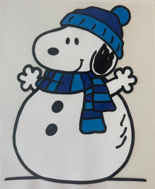 Snoopy - fat snowman