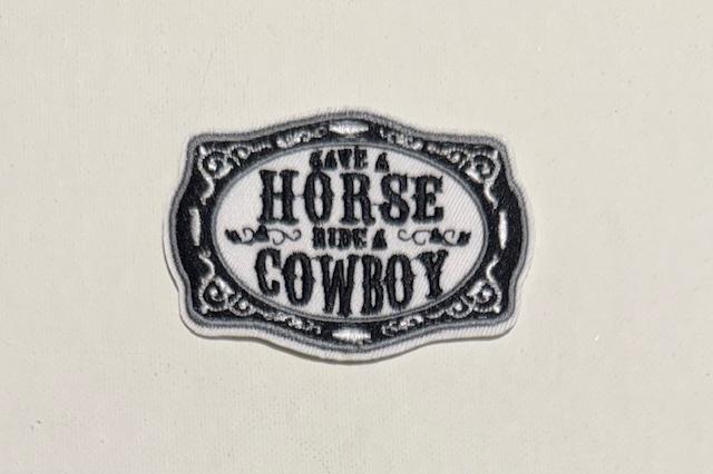Save a Horse ride a cowboy hat patch