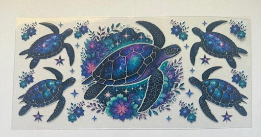 Turtles - colorful - 1 big, 4 small