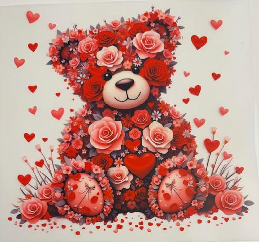 Bear made of Roses