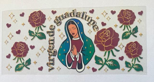 Virgen de Guadalupe - red roses