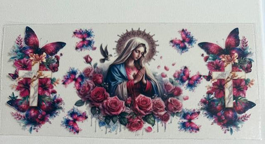 Virgen se Sagrado Corazon - butterflies