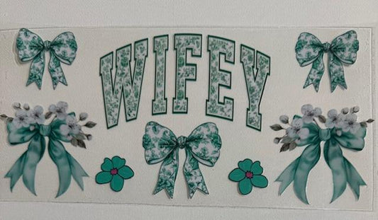 Wifey - green bows