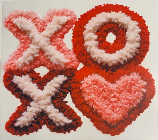XOXO-fuzzy yarn